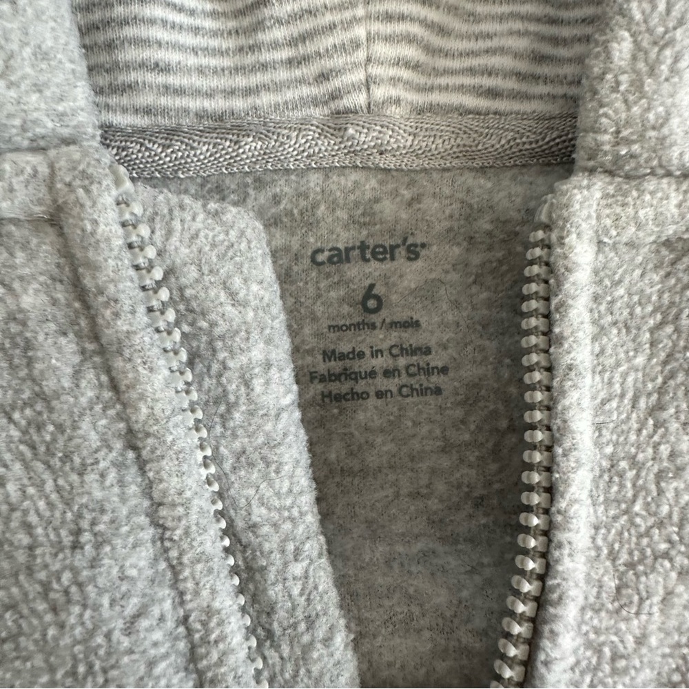 Carters Racoon Fleece Bunting - Picture 2 of 3
